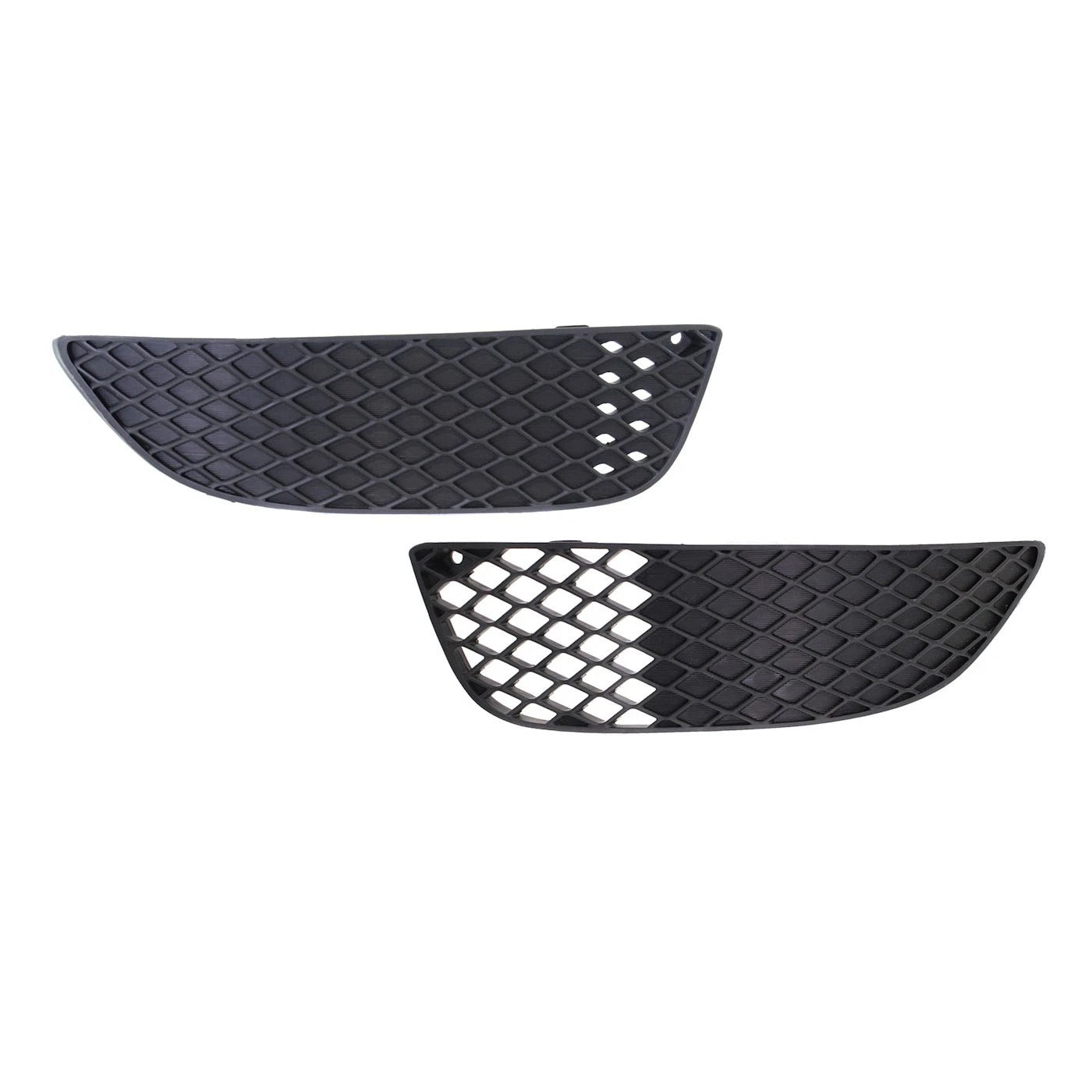 New Bumper Grille For 2008-2015 Mitsubishi Lancer LH & RH Textured Black Set of 2