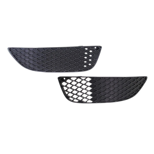 New Bumper Grille For 2008-2015 Mitsubishi Lancer LH & RH Textured Black Set of 2