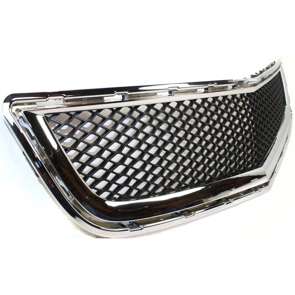 New Bumper Grille For 2009-2012 Chevrolet Traverse Chrome Shell with Black Insert GM1036120