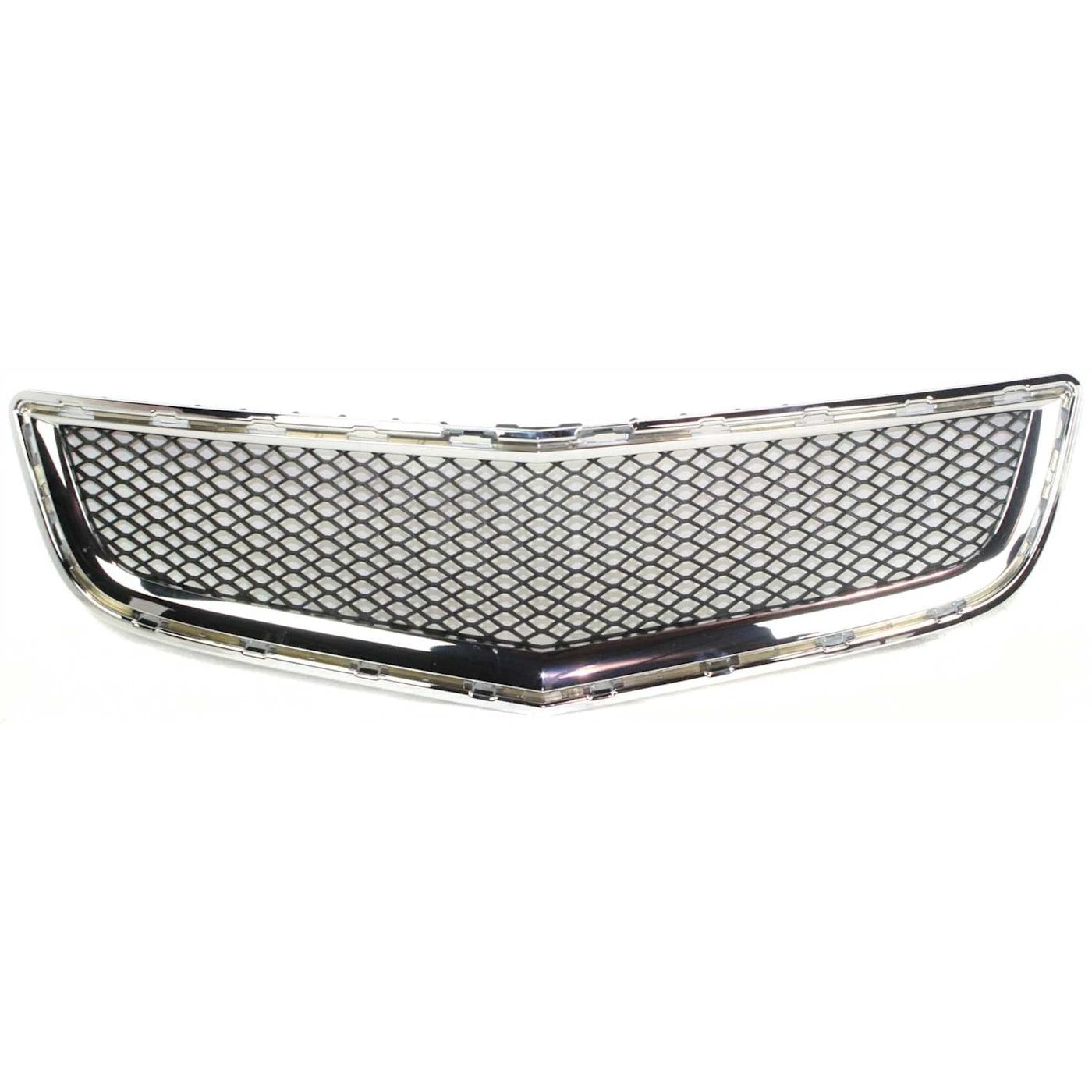 New Bumper Grille For 2009-2012 Chevrolet Traverse Chrome Shell with Black Insert GM1036120