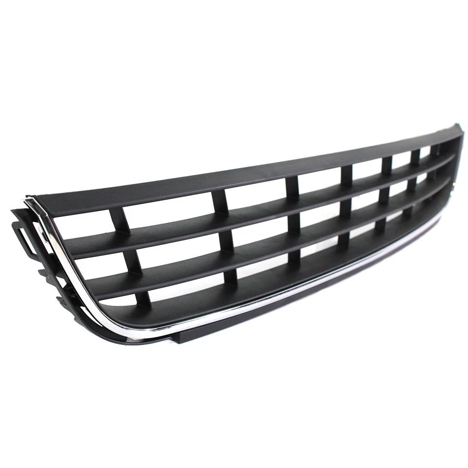 New Bumper Grille For 2011-2014 Volkswagen Jetta Center Black Plastic VW1036120