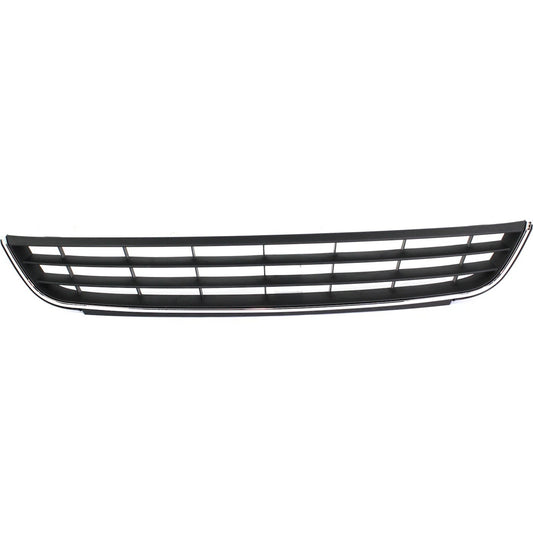 New Bumper Grille For 2011-2014 Volkswagen Jetta Center Black Plastic VW1036120