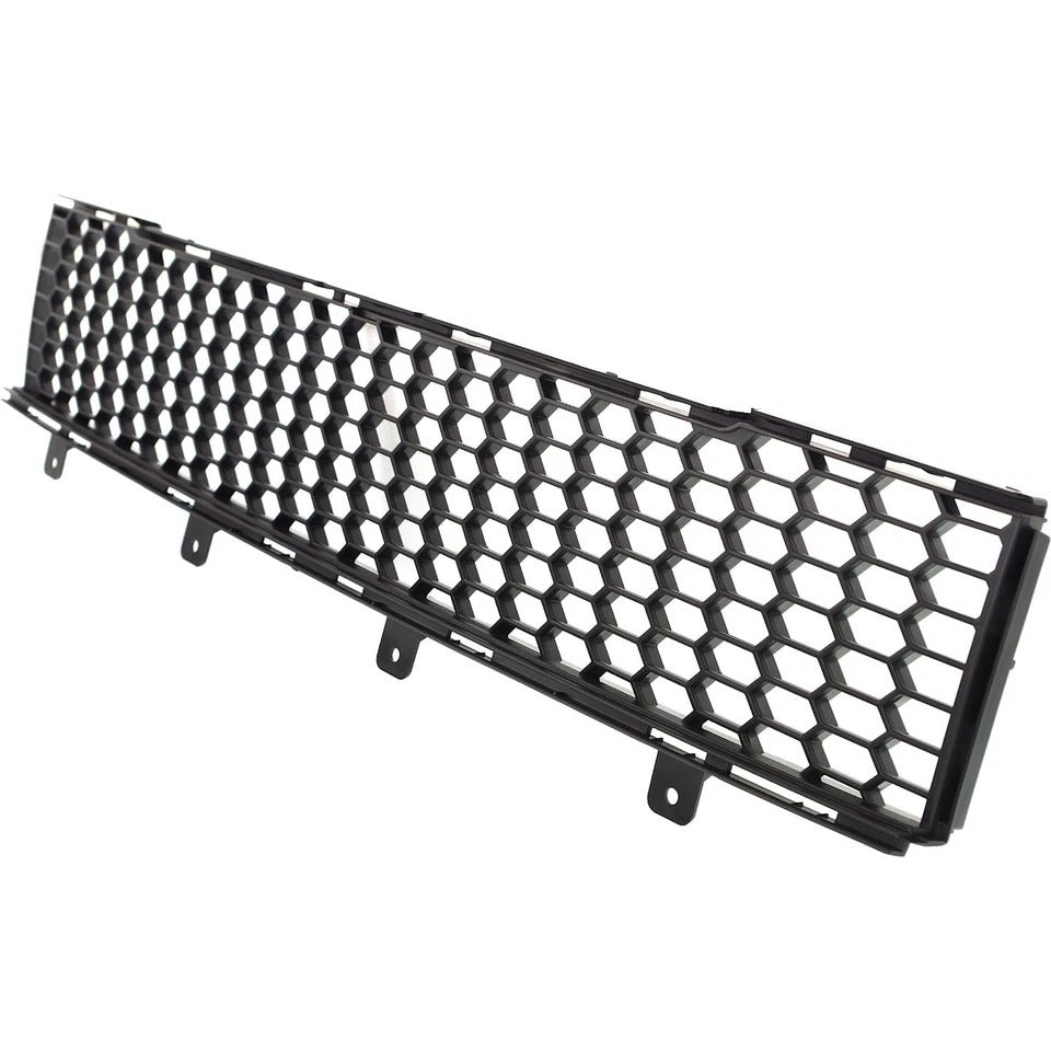 New Bumper Grille For 2012-2015 Fiat 500 Hatchback Center Textured Gray Plastic FI1036100