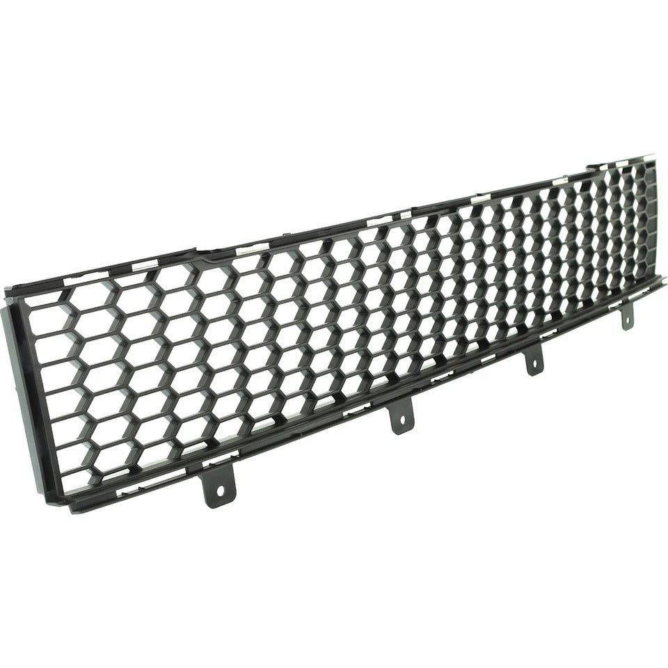 New Bumper Grille For 2012-2015 Fiat 500 Hatchback Center Textured Gray Plastic FI1036100