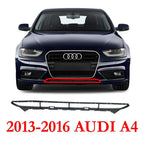 New Bumper Grille Plastic For 2013-2016 Audi A4 Front Textured Black AU1036107