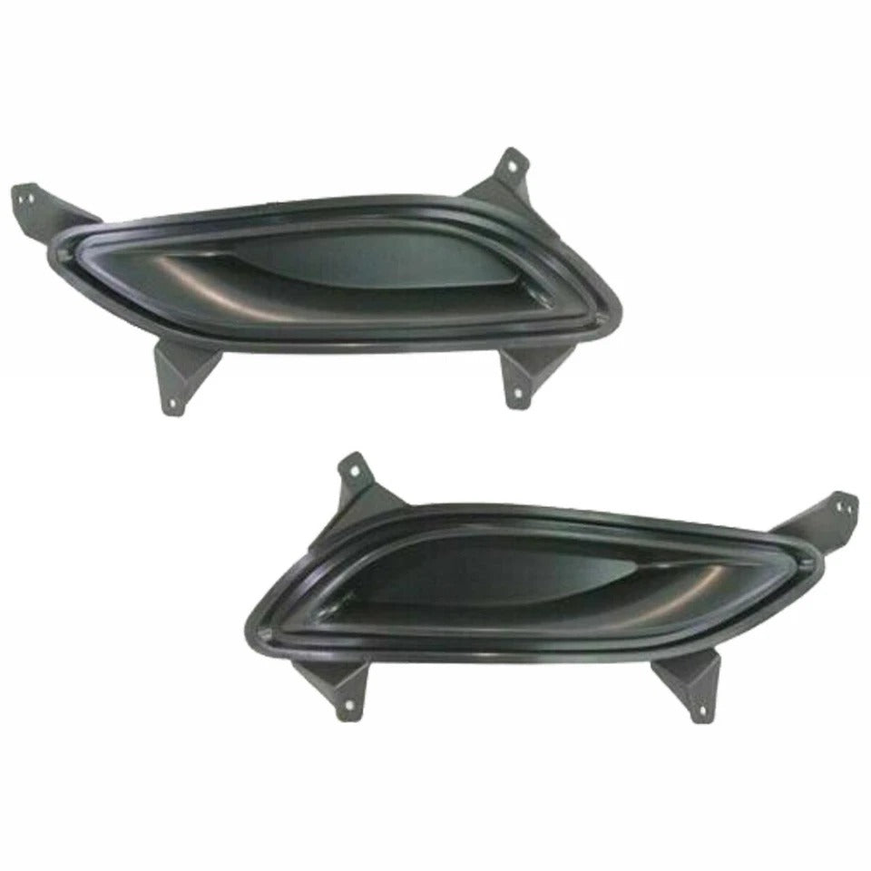 New Bumper Grille & Fog Light Cover Left & Right For 2011-2013 Hyundai Sonata Front Set 3Pc