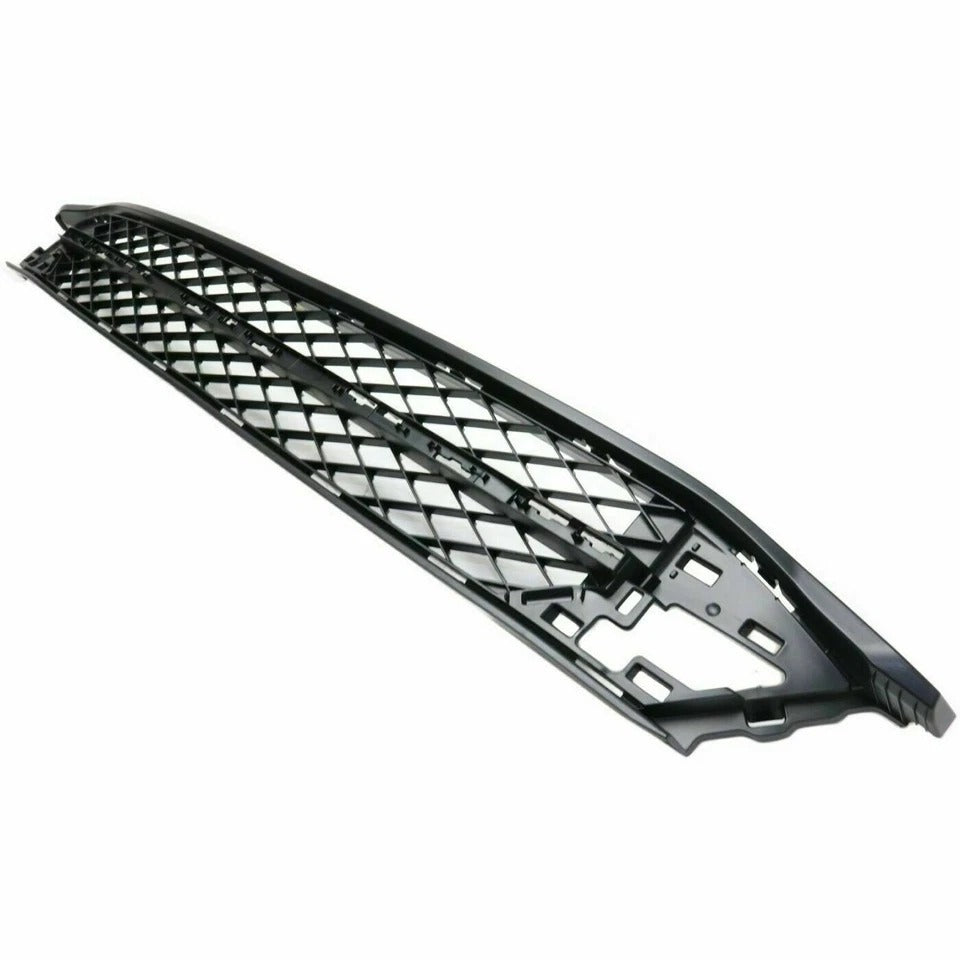 New Bumper Grille & Trim Black & Chrome For 2014-2017 Honda Odyssey Front Lower Set 2Pc