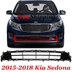 New Bumper Lower Grille For 2015-2018 Kia Sedona Front Textured Black Plastic