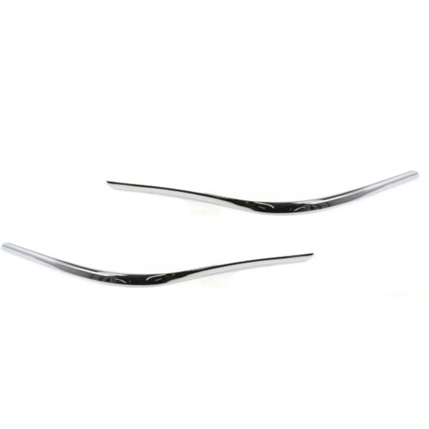 New Bumper Trim For 1998-2002 Lincoln Town Car Molding Chrome Front Left and Right Set 2Pc