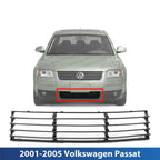 New Center Bumper Grille For 2001-2005 Volkswagen Passat Plastic Black VW1036105