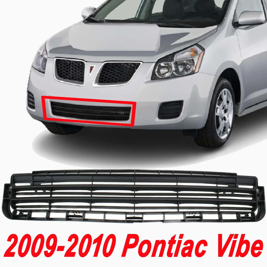 New Center Bumper Grille Primed For 2009-2010 Pontiac Vibe Plastic GM1036121