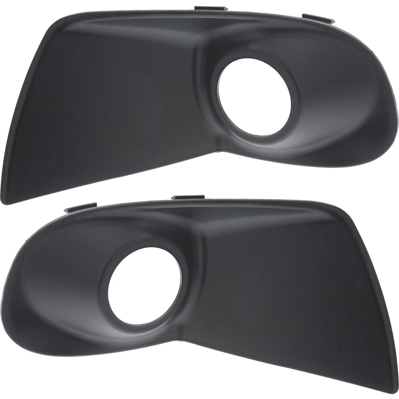 New Fog Light Trim For 2005-2006 Hyundai Tiburon Left & Right Black Plastic Set 2Pc