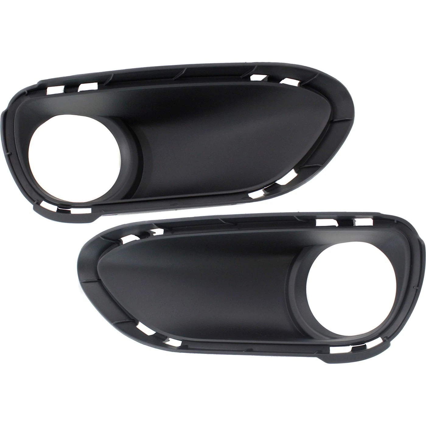 New Fog Light Trim For 2011-2014 Porsche Cayenne Left & Right Textured Black Set 2Pc
