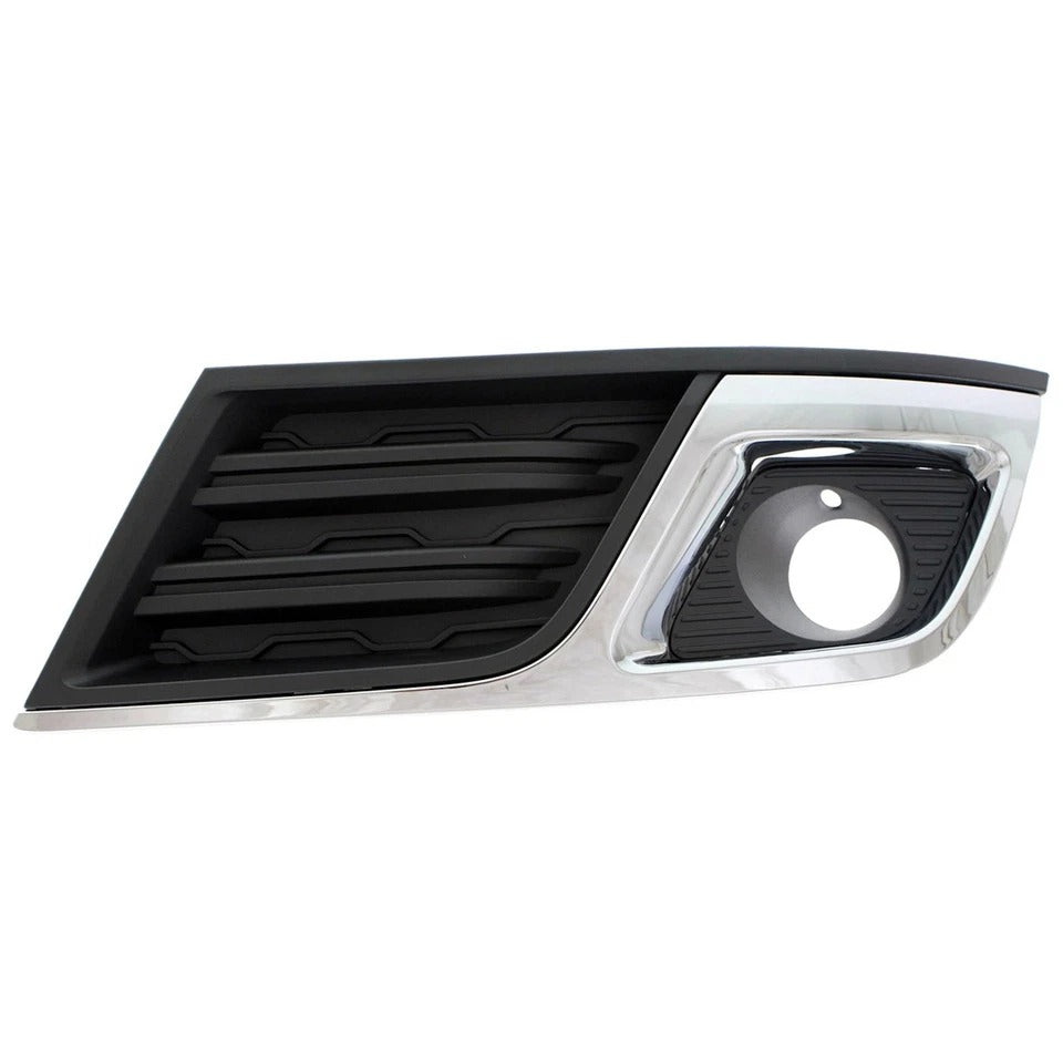 New Fog Light Trim For 2013-17 Chevy Traverse Left & Right Black and Chrome Set 2Pc