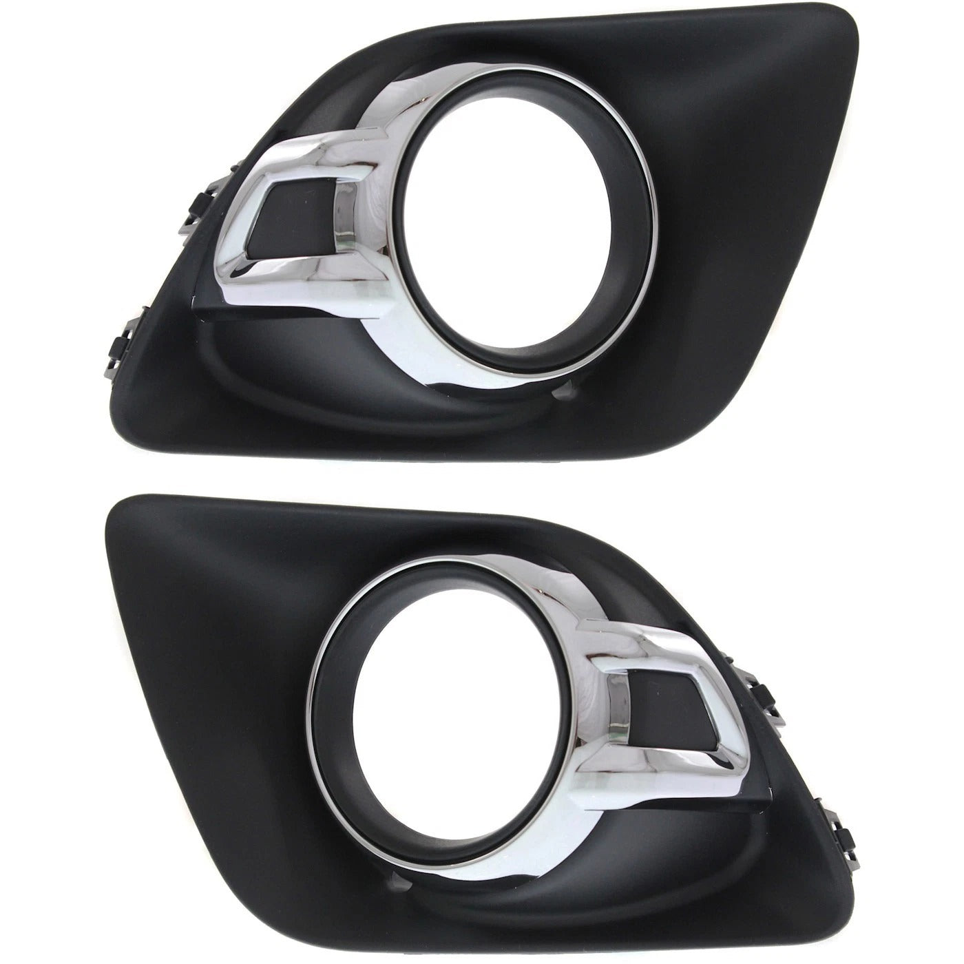 New Fog Light Trims Driving Lamp LH RH RVR Pair Driver & Passenger Side Set of 2