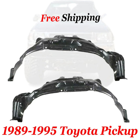 New For 1989-1995 Toyota Pickup Front Driver & Passenger Side Fender Liner Set of 2