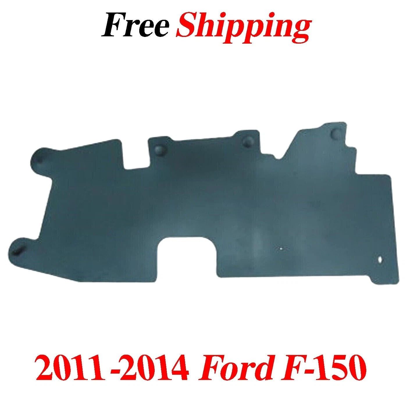 New For 2011-2014 Ford F-150 Radiator Support Air Deflector Plastic Right Side