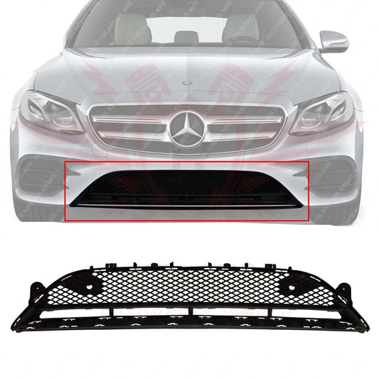 New Front Bumper Cover Grille Black Fits 2017-2020 MERCEDES-BENZ E300 MB1036156 2138856900
