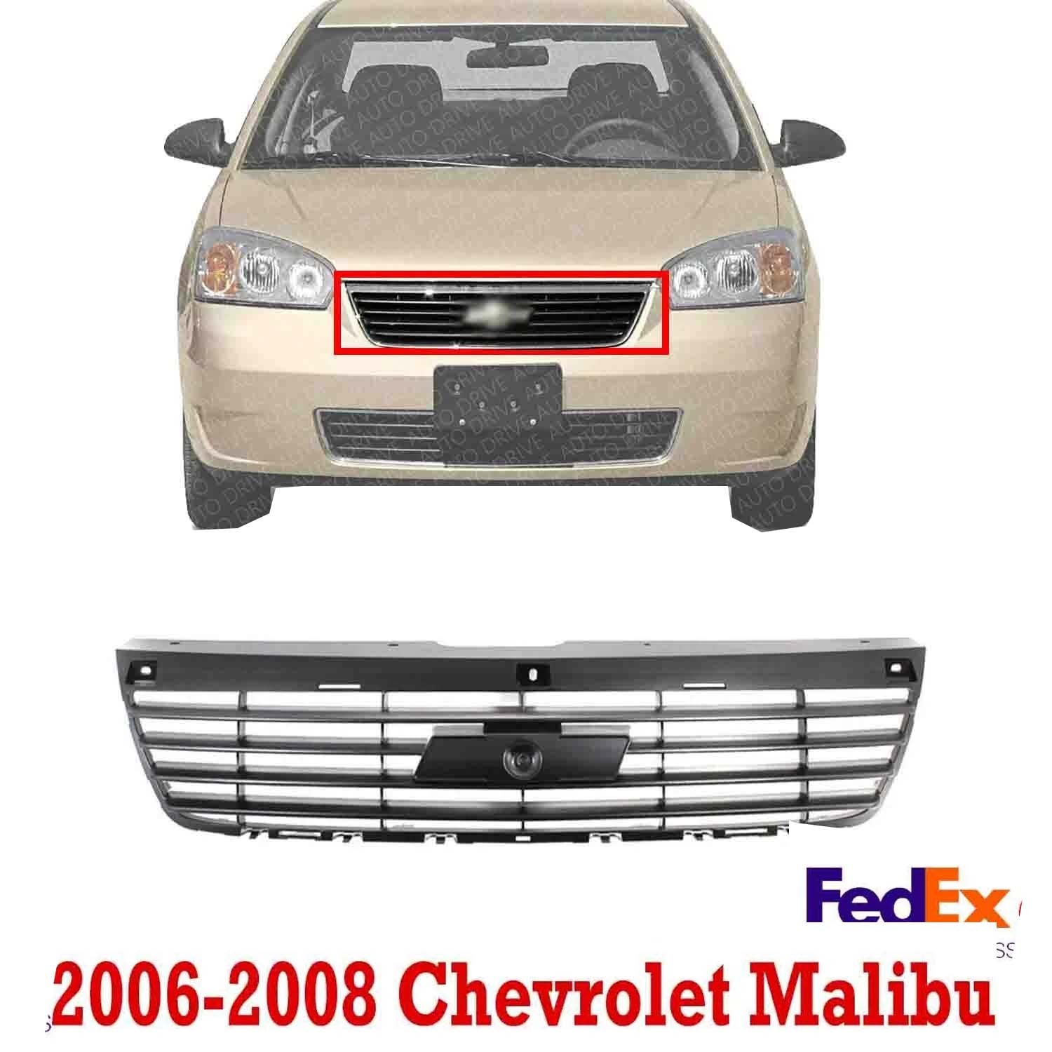 New Front Bumper Grille Black Shell Insert FOR 2006 2007 2008 CHEVROLET MALIBU GM1200558