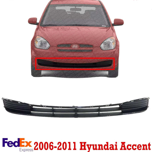 New Front Bumper Grille For 2006-2011 Hyundai Accent Textured Black HY1036109