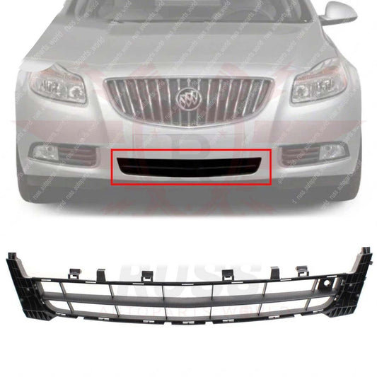 New Front Bumper Grille For 2011 2012 2013 Buick Regal Textured Black Plastic GM1036144