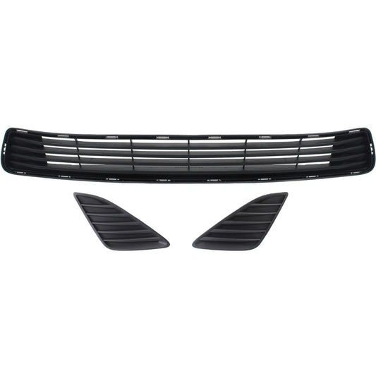 New Front Bumper Grille Kit For 2012-2014 Toyota Camry TO1036128 TO1039147 TO1038147 Set 3Pc