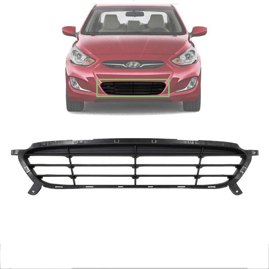 New Front Bumper Lower Grille For 2012 2013 2014 Hyundai Accent Plastic Black