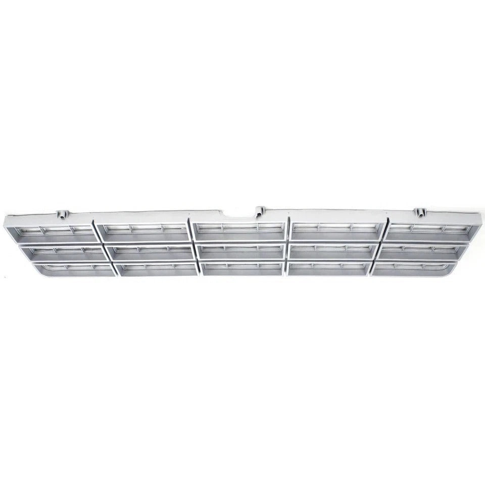 New Front Grille Assembly Light Silver For 1977-1980 Chevrolet C10 / K10 Plastic