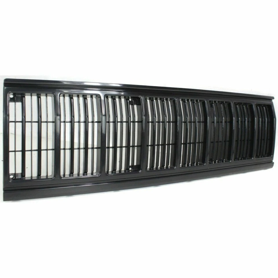 New Front Grille Black & Headlamp Door For 1991-1996 Jeep Cherokee Set of 3