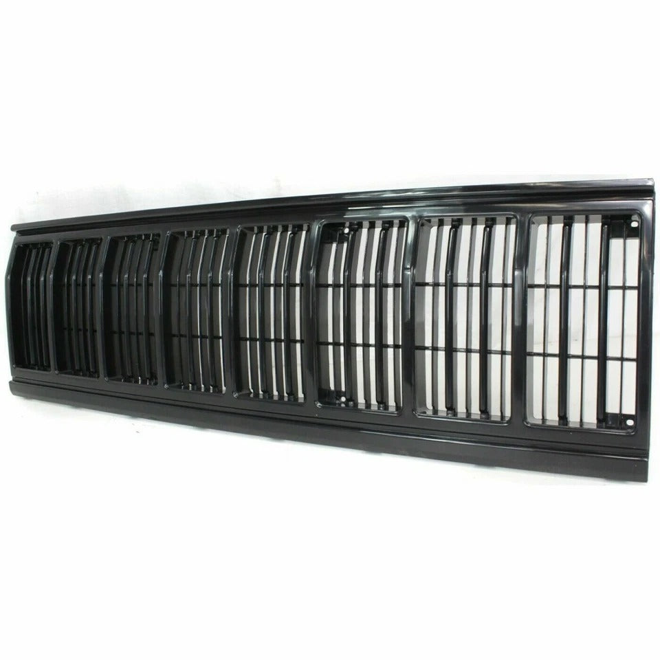 New Front Grille Black & Headlamp Door For 1991-1996 Jeep Cherokee Set of 3