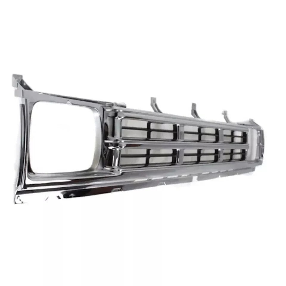New Front Grille Chrome And Silver For 1990-1992 Nissan D21 RWD And 4WD Pickup NI1200121