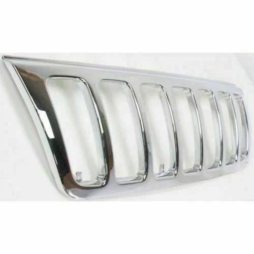 New Front Grille Shell Chrome For 1999-2003 Jeep Grand Cherokee Plastic CH1200221