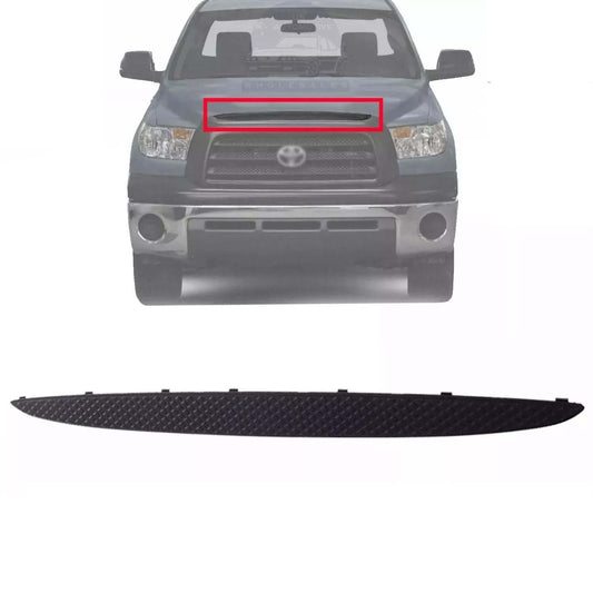 New Front Grille Upper Molding Trim For 2007-2009 Toyota Tundra Textured Black TO1210105