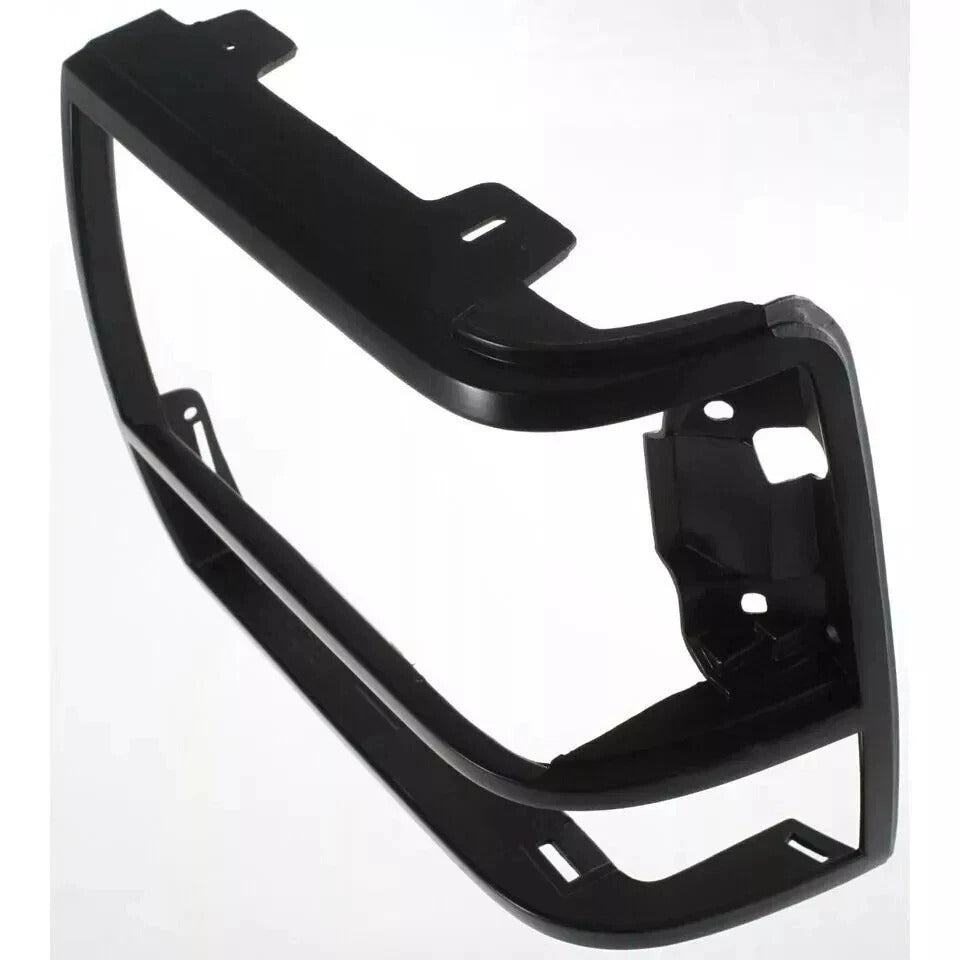 New Front Grille & Headlight Door Bezel Fits 1989-1992 Ford Ranger Black 3Pc