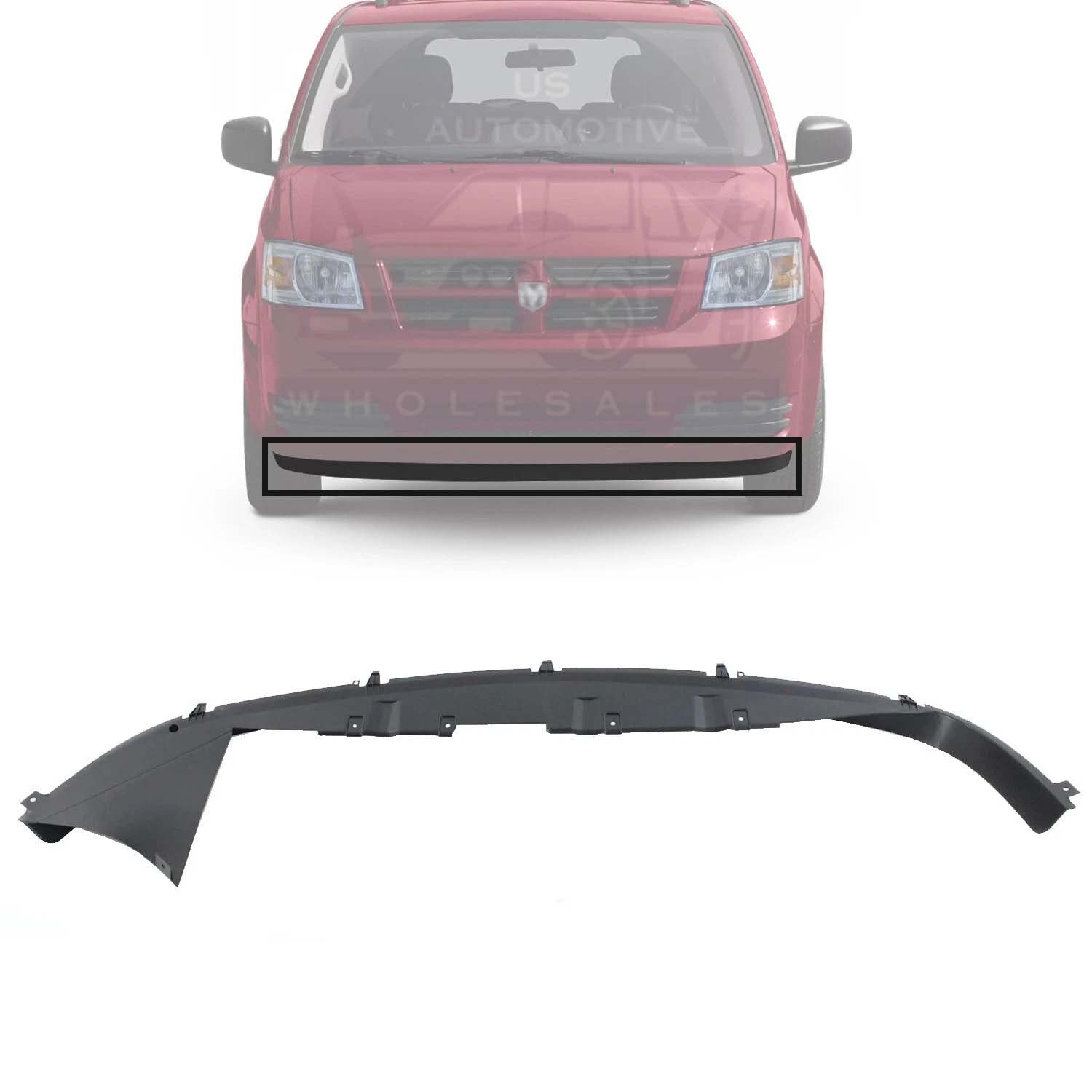 New Front Lower Valance, Air Dam Primed For 2008-2020 Dodge Grand Caravan CH1090144