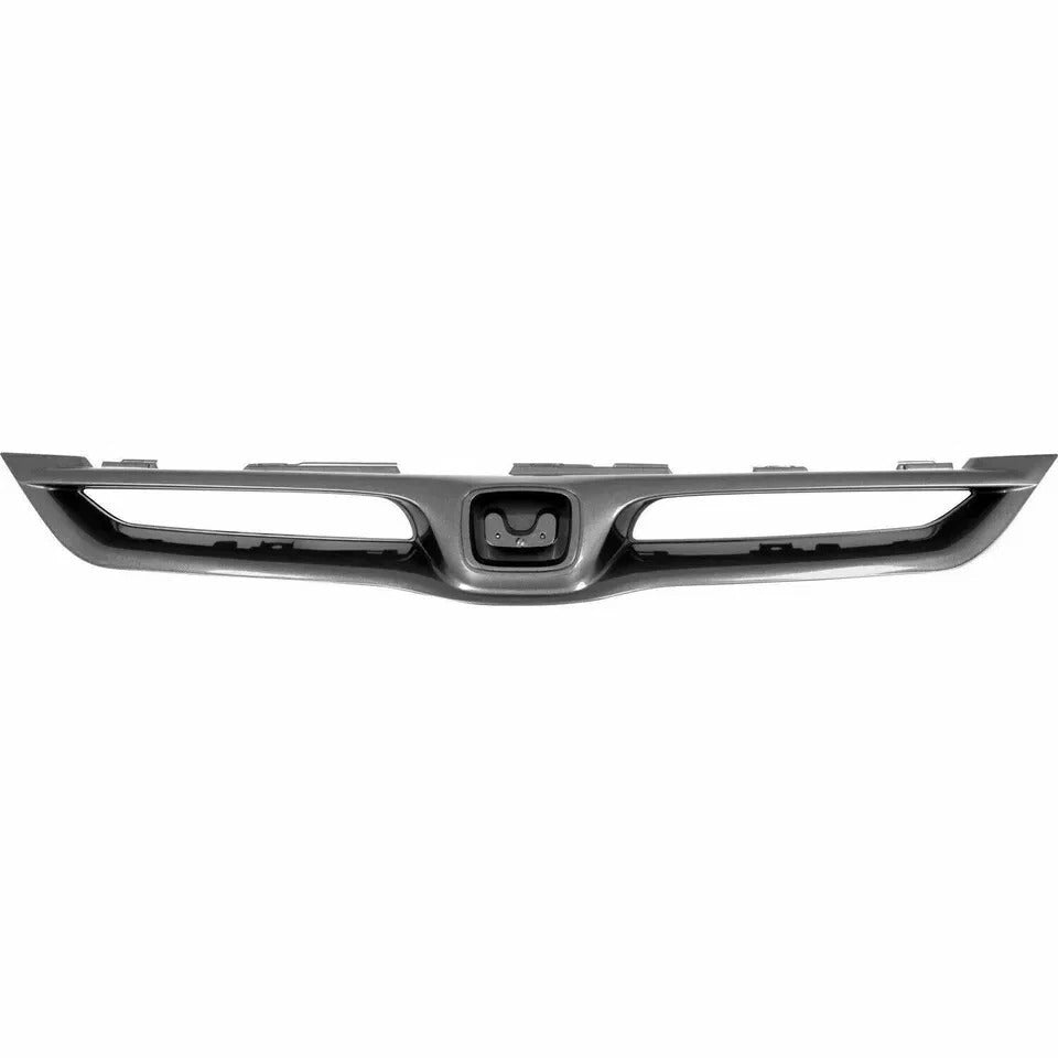 New Front Upper Grille Smoot For 2006-2007 Honda Accord Black Plastic HO1200176