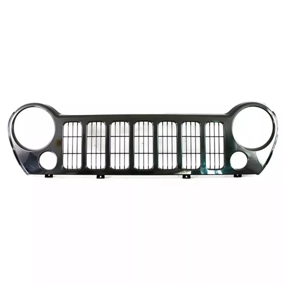New Grille Assembly Black Plastic For Jeep Liberty 2005-2007 Front CH1200291