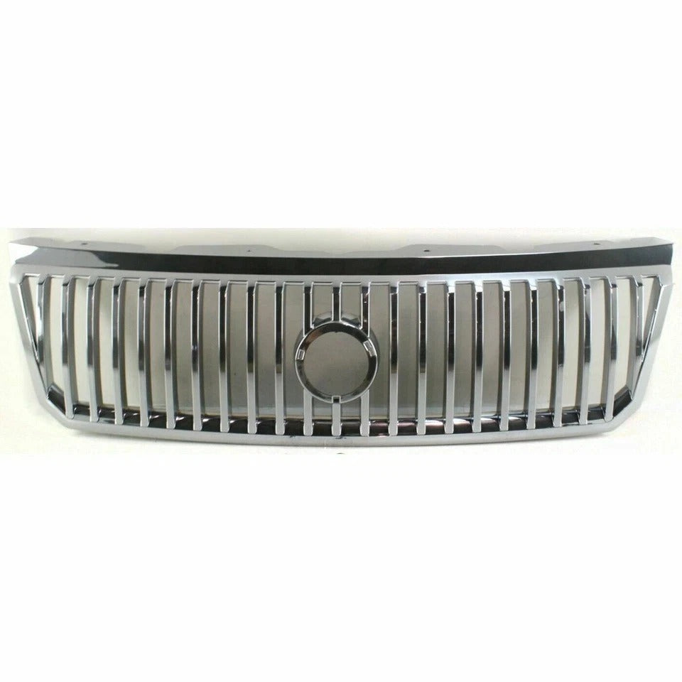 New Grille Assembly Chrome & Silver Plastic For 2002-2005 Mercury Mountaineer Front