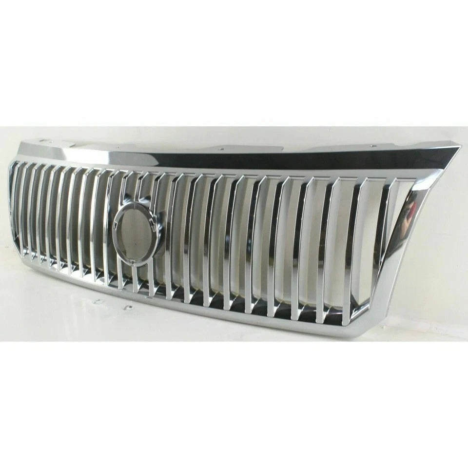 New Grille Assembly Chrome & Silver Plastic For 2002-2005 Mercury Mountaineer Front