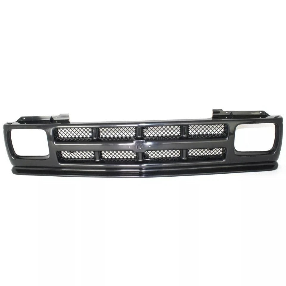 New Grille Assembly Gloss Black For 1991-1993 Chevrolet S10 1994 Blazer Front