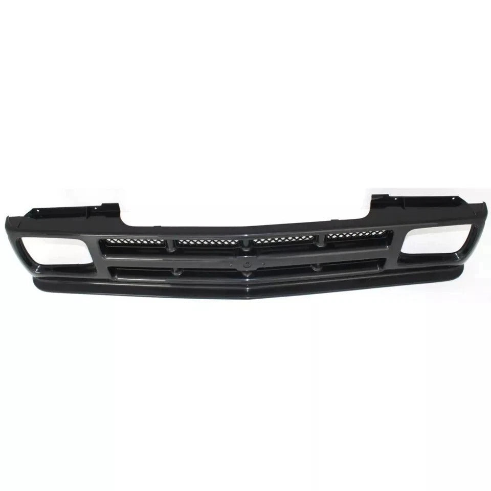 New Grille Assembly Gloss Black For 1991-1993 Chevrolet S10 1994 Blazer Front