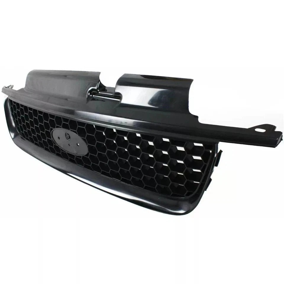New Grille Assembly Matte Black Plastic For Ford Escape 2001-2004 Front