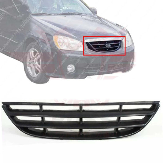 New Grille Assembly Painted Black Fits 2004-2006 Kia Spectra Front KI1200121