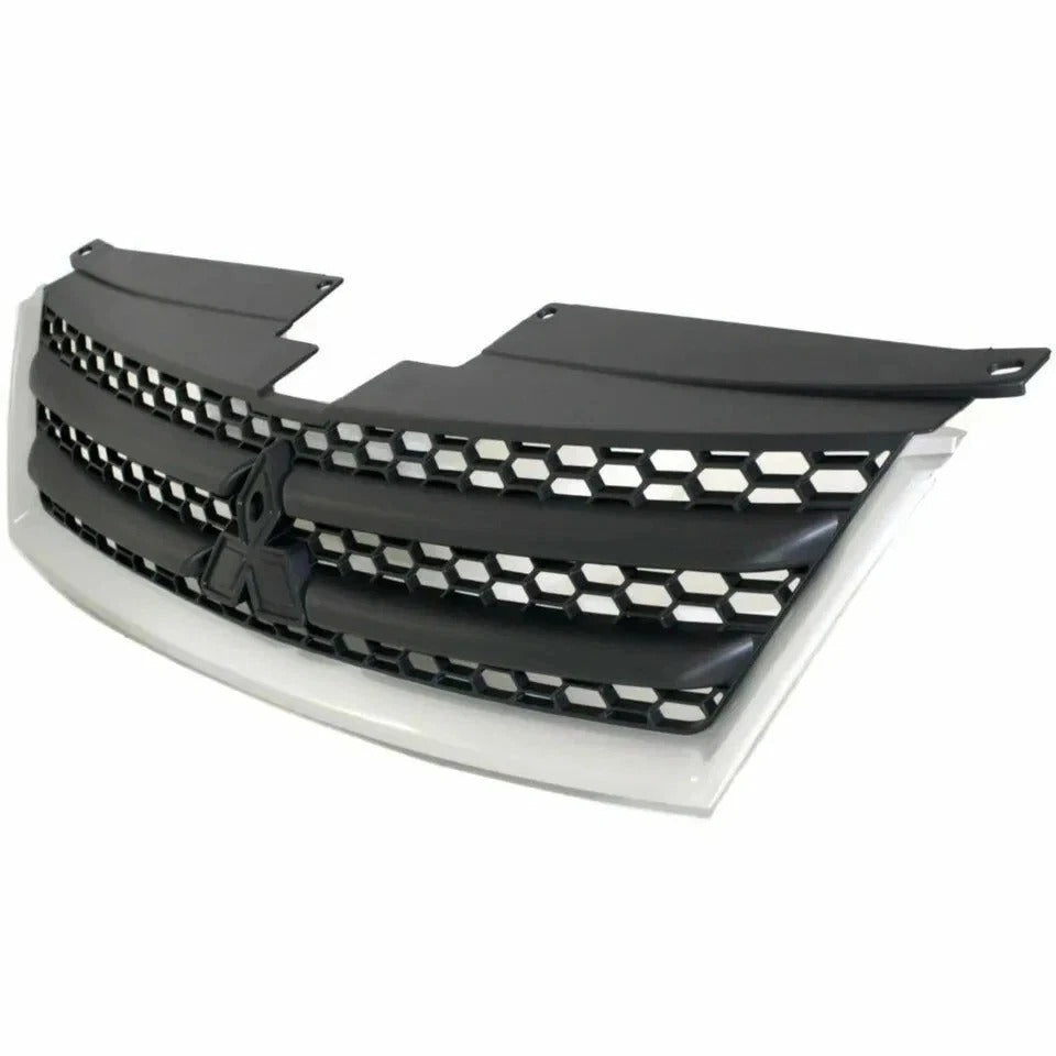 New Grille Black and Silver For 2007-2009 Mitsubishi Outlander Front Plastic MI1200257
