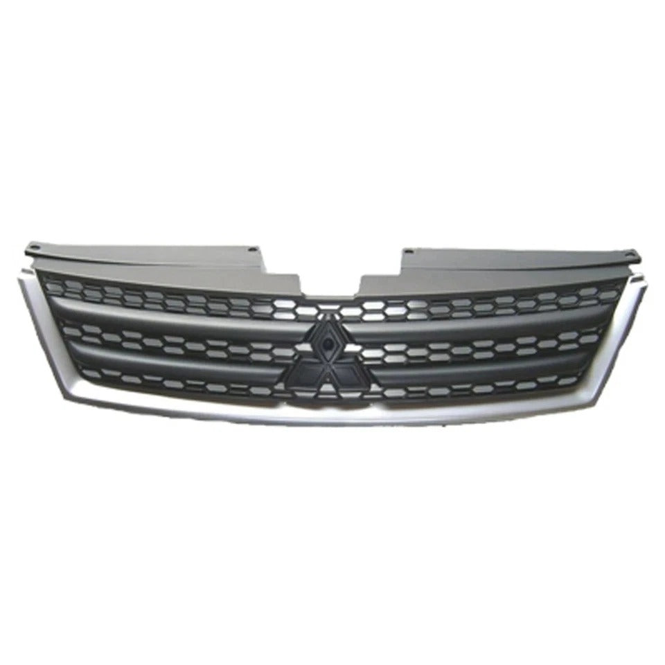 New Grille Black and Silver For 2007-2009 Mitsubishi Outlander Front Plastic MI1200257