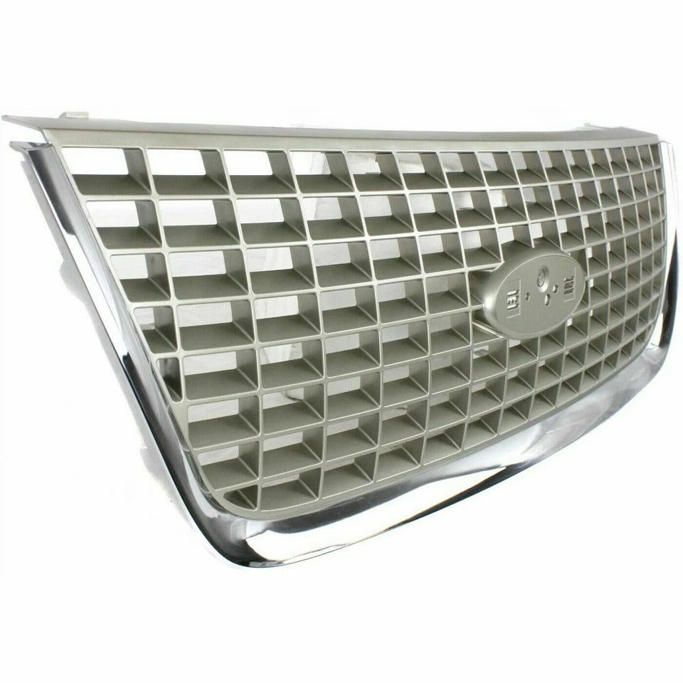 New Grille Chrome For 2003 2004 2005 06 Ford Expedition Front Plastic FO1200400