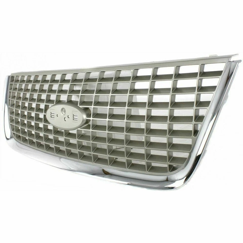 New Grille Chrome For 2003 2004 2005 06 Ford Expedition Front Plastic FO1200400