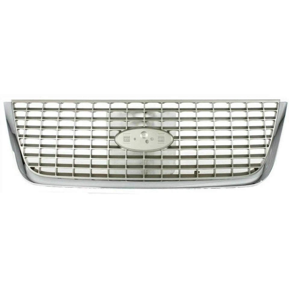 New Grille Chrome For 2003 2004 2005 06 Ford Expedition Front Plastic FO1200400