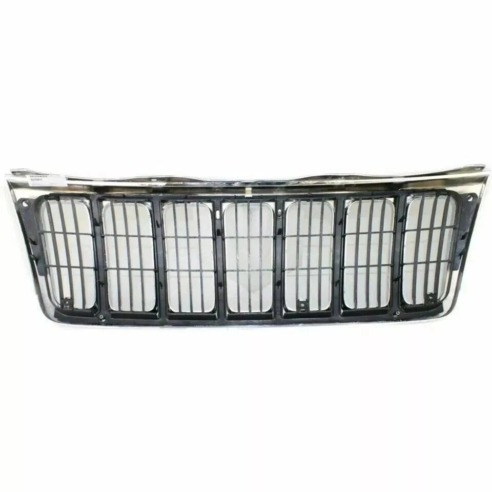 New Grille Chrome Shell With Black For Jeep Grand Cherokee 1999-2003 Front
