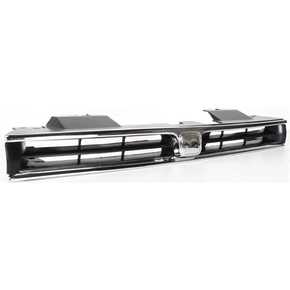 New Grille For 1992-1993 Honda Accord Chrome Shell with Black Insert Front HO1200120